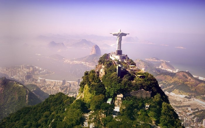 Christ the Redeemer statue overlooking Rio de Janeiro, Brazil