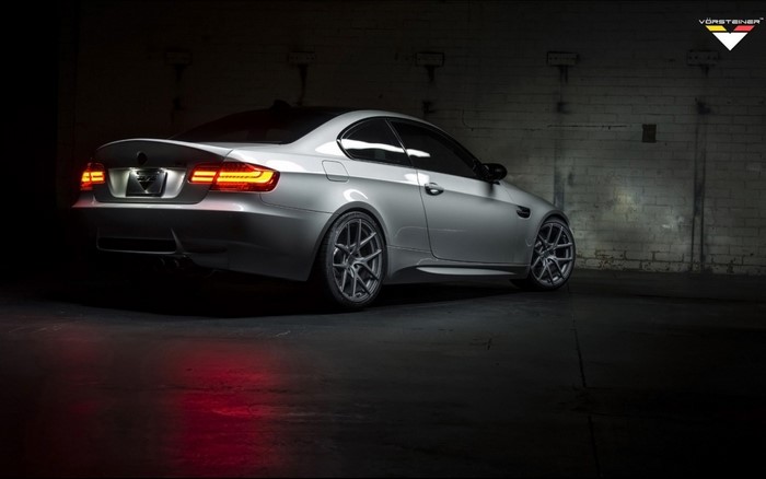 Silver BMW M3 Coupe by Vorsteiner