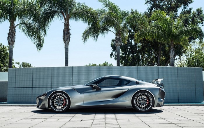 Silver Toyota FT-1 Concept Sports Car