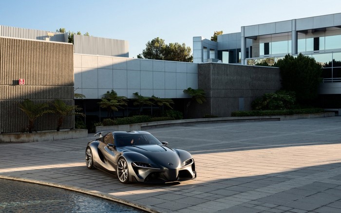 Toyota FT-1 Concept Sports Car in Courtyard