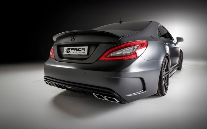 Matte black Mercedes-Benz CLS PD550 Black Edition by Prior Design