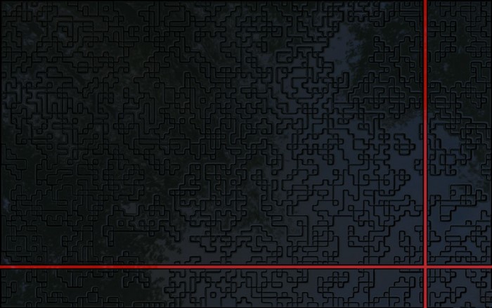 Abstract dark textured pattern with red lines