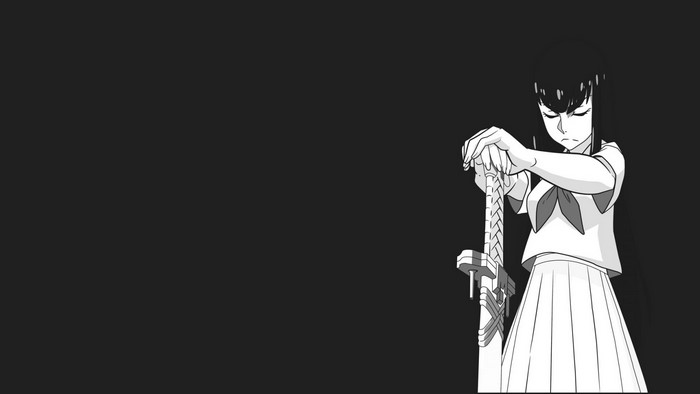 Satsuki Kiryuin from Kill la Kill holding a sword