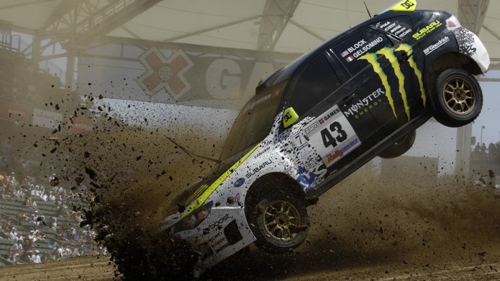 Travis Pastrana's Subaru Rally Car Jumps at X Games