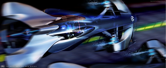 Infiniti Synaptiq concept car with brain control interface