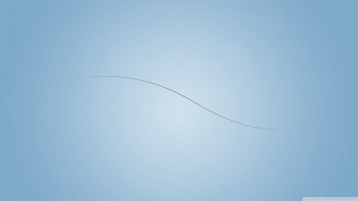 Abstract blue gradient with a thin black wave line
