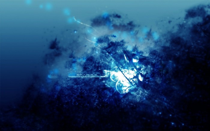 Abstract blue light and dark matter