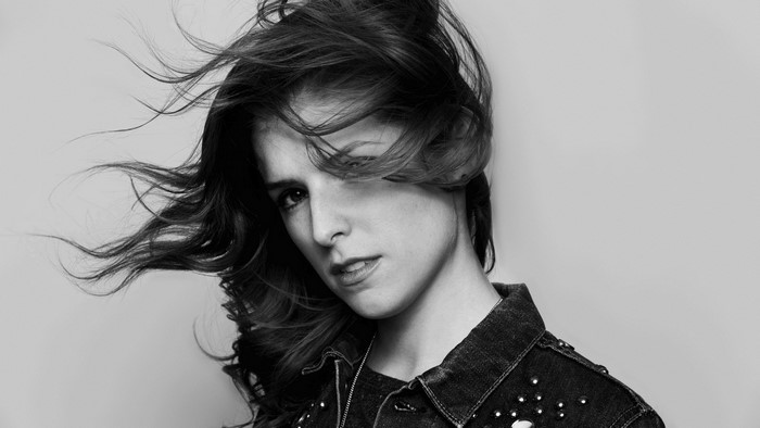 Anna Kendrick in a denim jacket