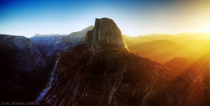 Half Dome Yosemite National Park Sunrise