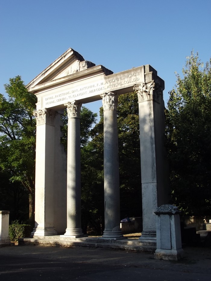 Ancient Roman Monument with Inscriptions