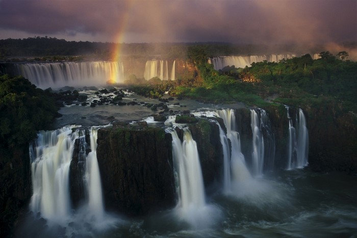 Iguazu Falls with Rainbow