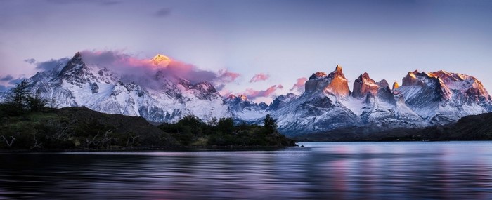 Sunrise Over Torres del Paine in Patagonia