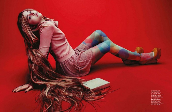 Chloë Grace Moretz in a fashion photoshoot