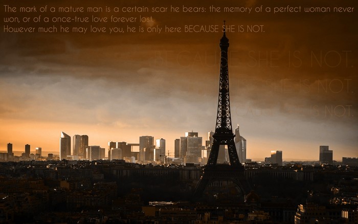 Eiffel Tower and Paris Skyline at Sunset