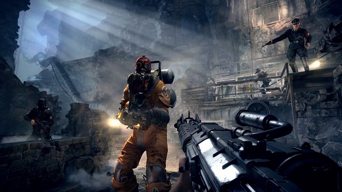 Wolfenstein: The Old Blood screenshot with soldiers