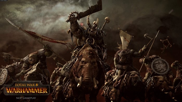 Total War Warhammer Orc Warlord on Mammoth