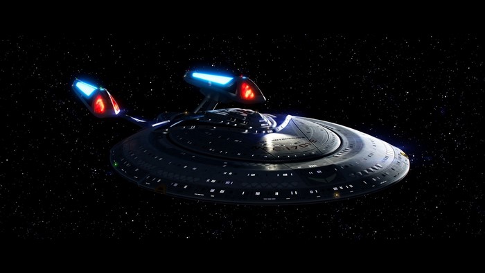 USS Enterprise NCC-1701-D from Star Trek in space