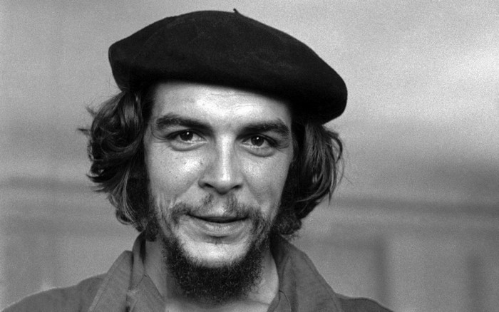 Che Guevara wearing a black beret