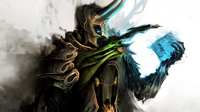 Loki from The Avengers fantasy art illustration