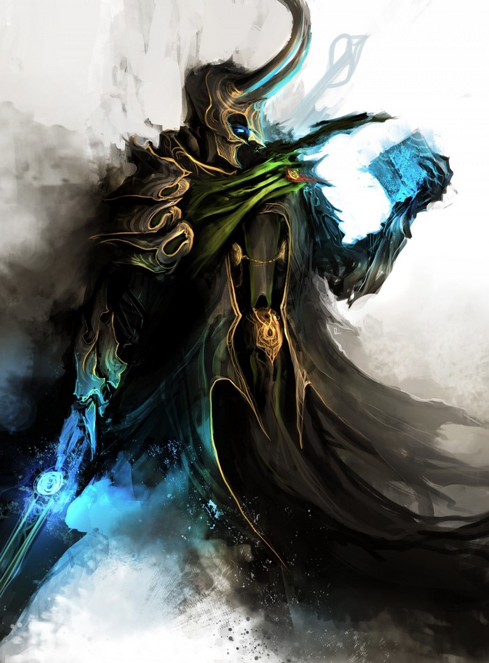 Loki from The Avengers fantasy art