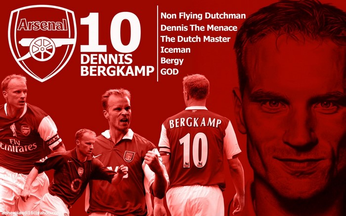 Dennis Bergkamp Arsenal FC Footballer