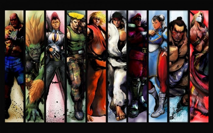 Street Fighter characters montage