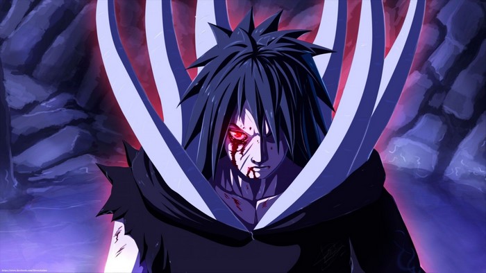 Uchiha Obito with Sharingan from Naruto Shippuuden