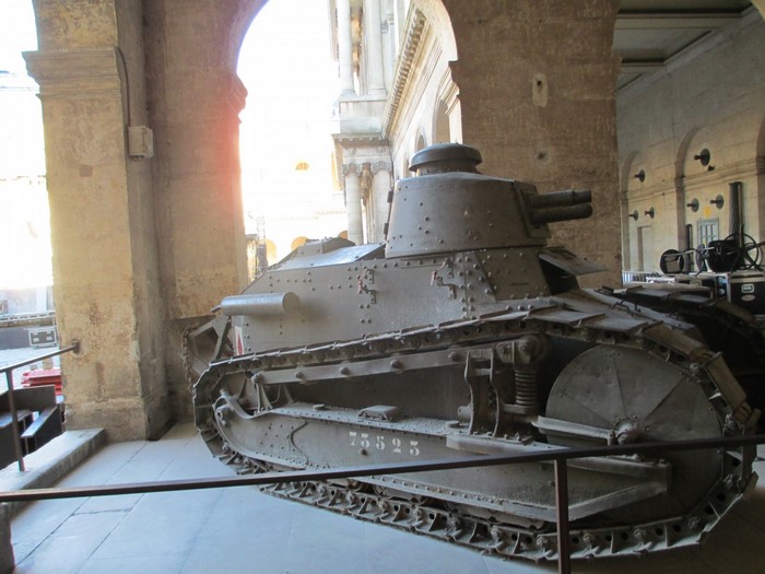 French WWI tank in a museum