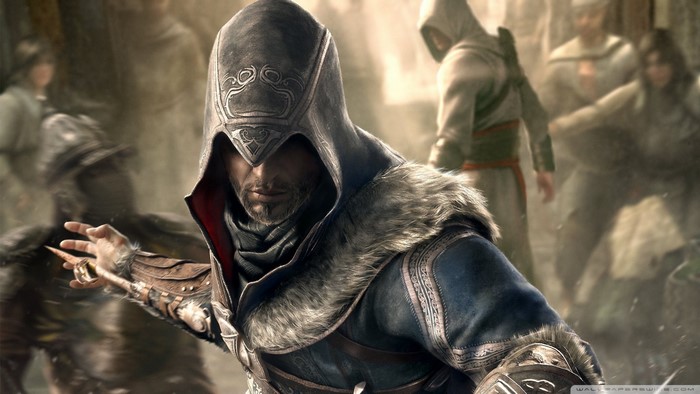 Ezio Auditore in Assassin's Creed Brotherhood Action Scene