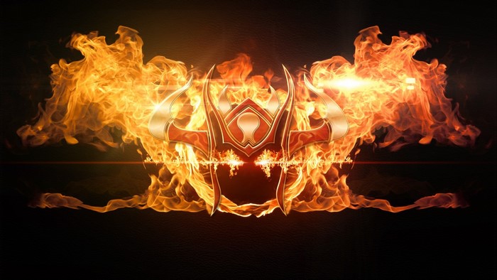 League of Legends Shyvana fiery helmet logo