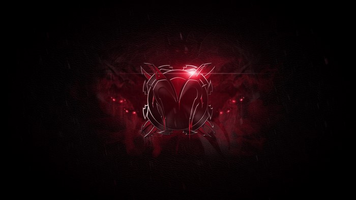 League of Legends Red Emblem with Smoke and Lights