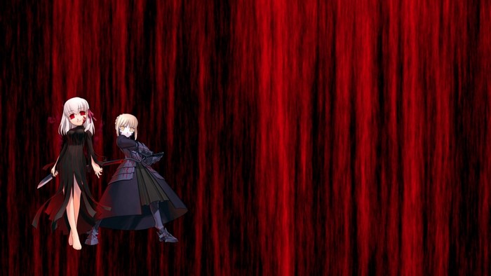 Saber Alter and Sakura Matou from Fate/stay night