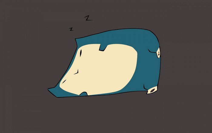 Snorlax from Pokemon sleeping