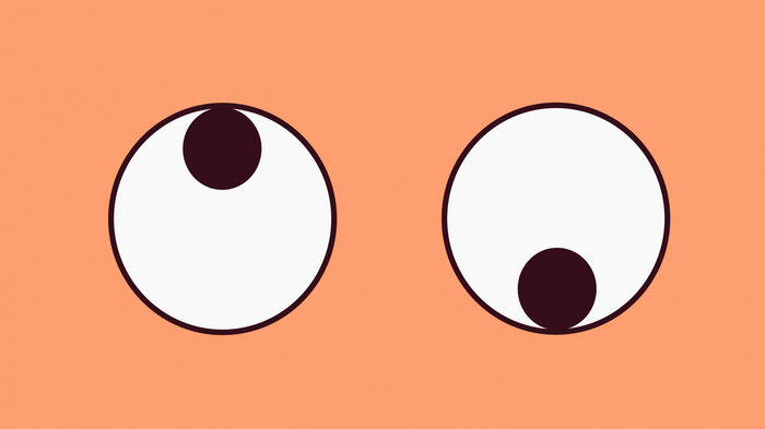 Minimalist cartoon eyes