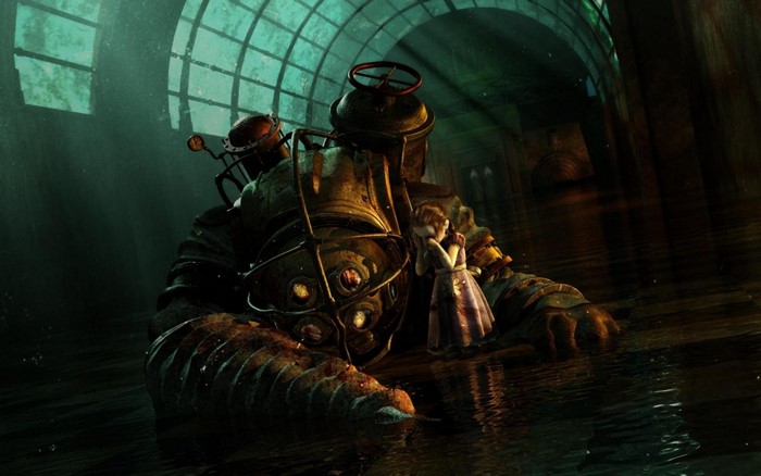 Big Daddy and Little Sister from BioShock