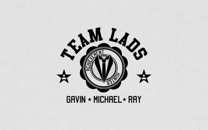 Team Lads Achievement Hunter logo with names