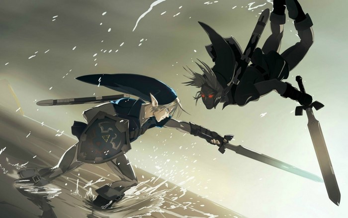 Link and Dark Link from The Legend of Zelda