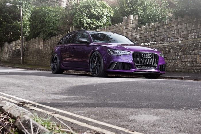 Purple Audi RS6 Avant with ADV.1 Wheels