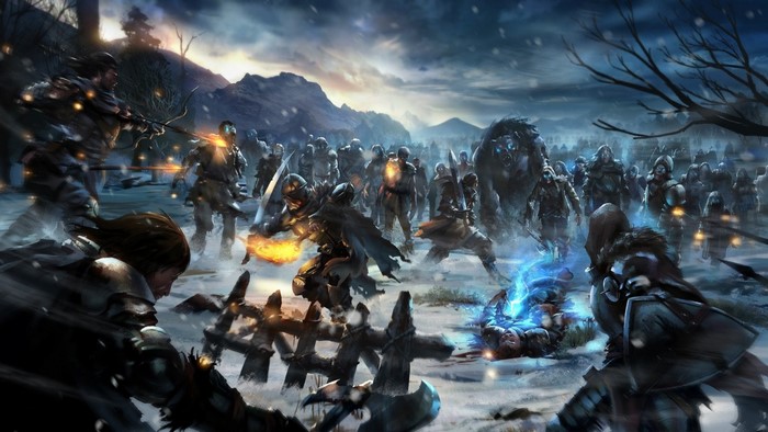 Battle against the Others from Game of Thrones