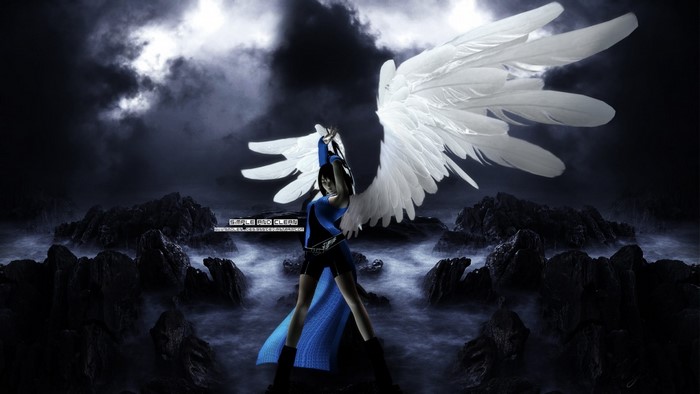 Rinoa Heartilly from Final Fantasy VIII with wings