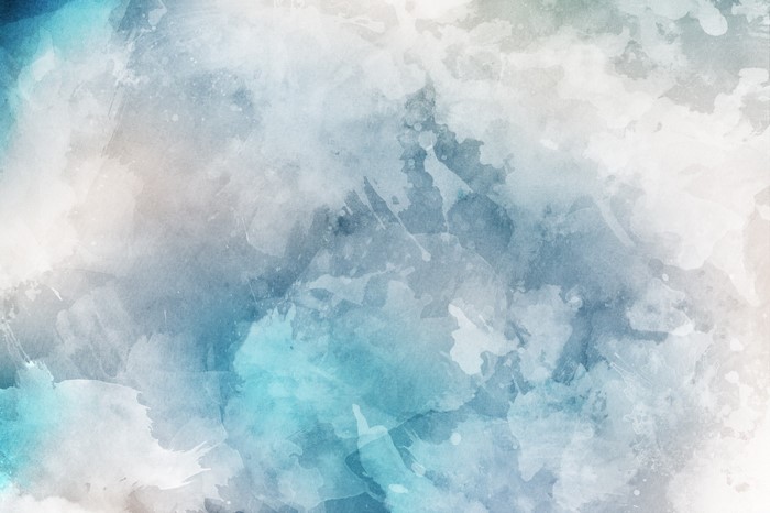 Abstract watercolor texture with blue and gray tones
