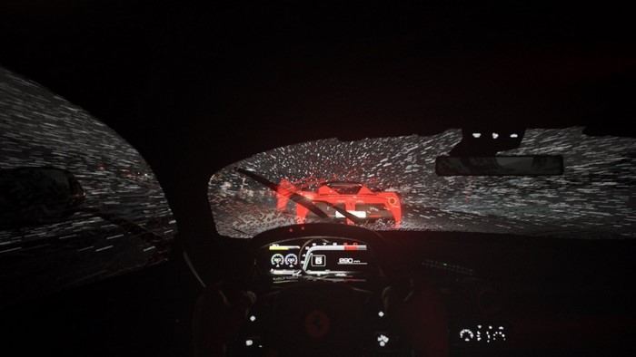 Ferrari LaFerrari driving at night in Driveclub