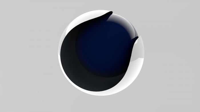 Abstract 3D sphere logo design