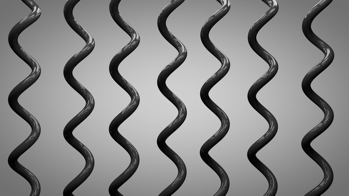 Abstract black wavy lines pattern