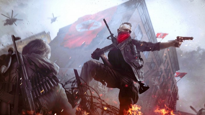 Homefront screenshot of soldiers in combat