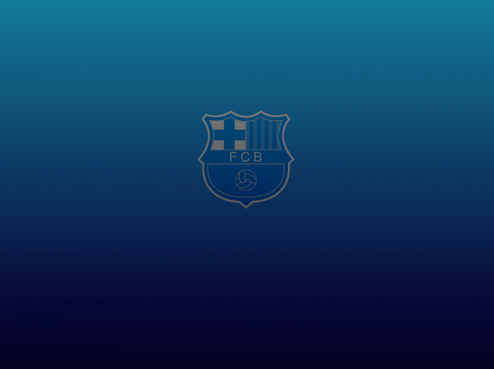 FC Barcelona Minimalist Logo Illustration