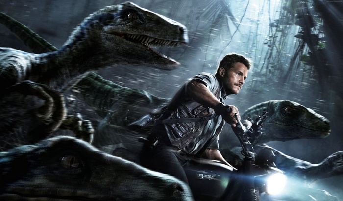 Jurassic World, forest, Best Movies of 2015, movie, dinosaur, Owen, Dinosaurs, Chris Pratt