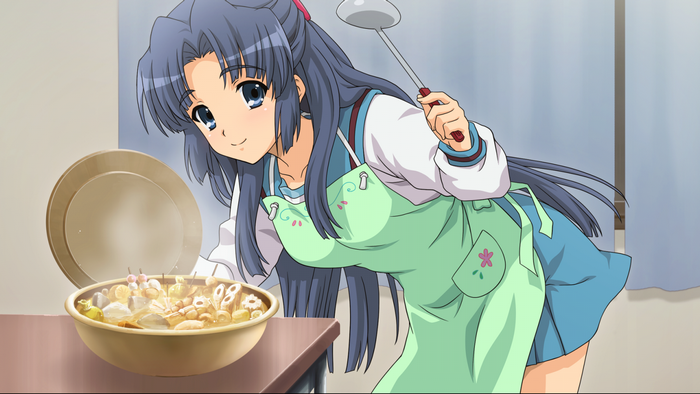 Kyon from The Melancholy of Haruhi Suzumiya cooking