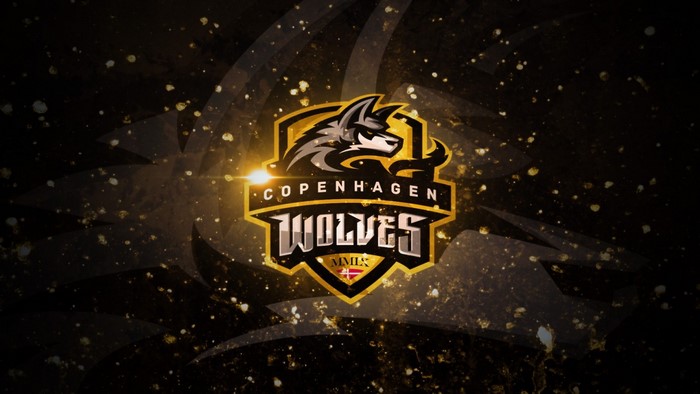 Copenhagen Wolves esports logo with Danish flag