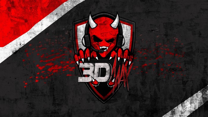 3DMAX logo with red devil from Counter-Strike: Global Offensive